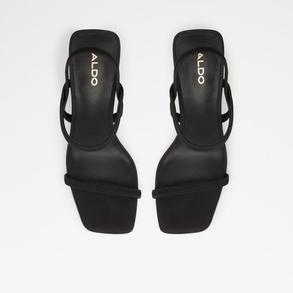 Aldo Okurr Strappy heeled sandal Blok Topuklu Ayakkabı Kadın Siyah | SNUW80346