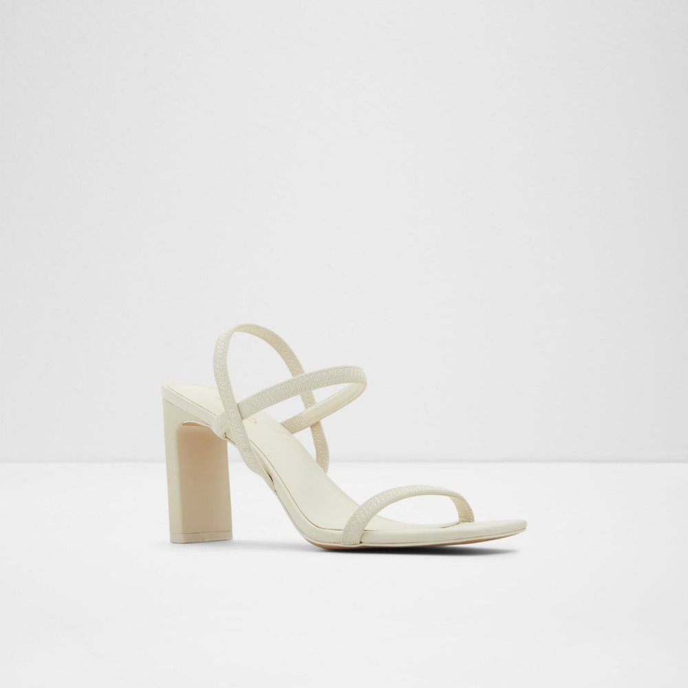 Aldo Okurr Strappy heeled sandal Blok Topuklu Ayakkabı Kadın Beyaz | YEUQ78135