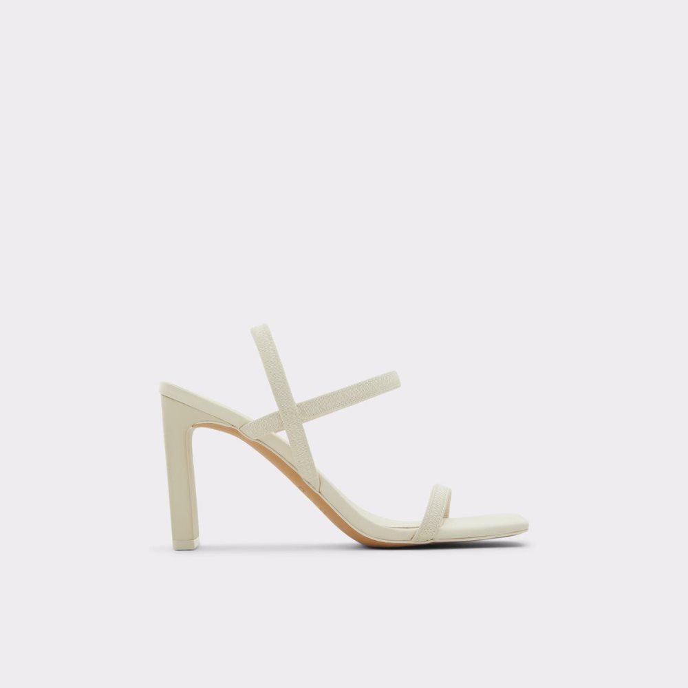 Aldo Okurr Strappy heeled sandal Blok Topuklu Ayakkabı Kadın Beyaz | YEUQ78135