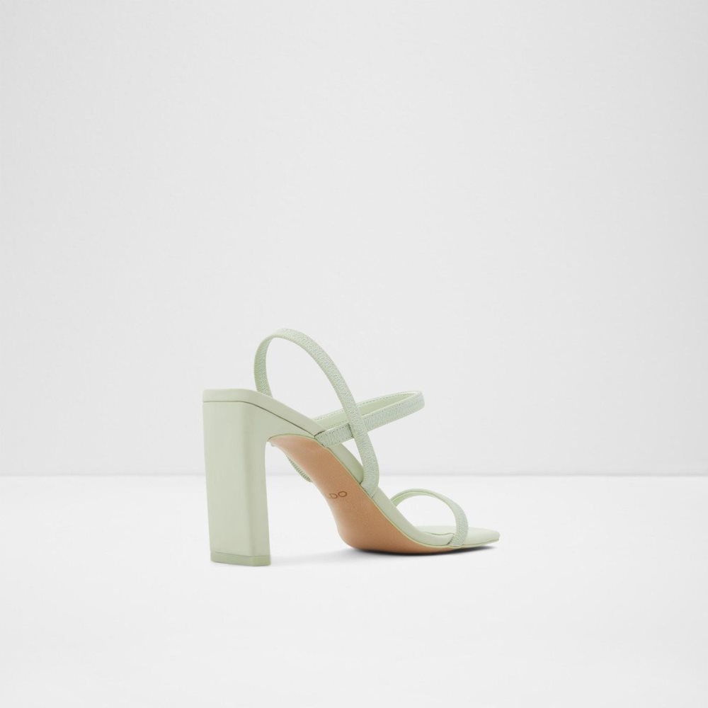 Aldo Okurr Strappy high heel sandal - Block heel Blok Topuklu Ayakkabı Kadın Açık Yeşil | TZSF37096