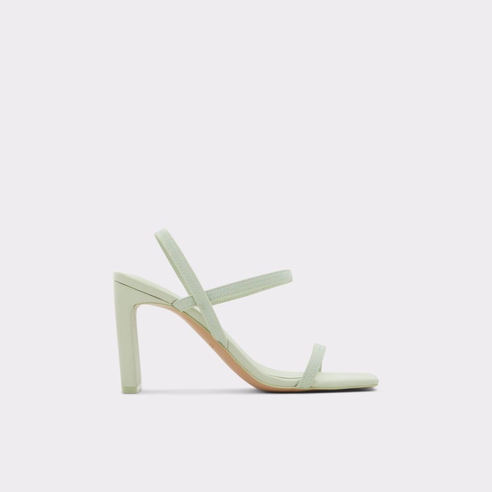 Aldo Okurr Strappy high heel sandal - Block heel Blok Topuklu Ayakkabı Kadın Açık Yeşil | TZSF37096