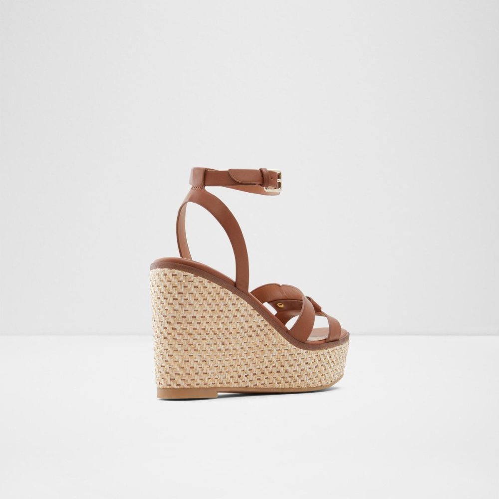 Aldo Onan Wedge sandal - Wedge heel Sandalet Kadın Kahverengi | TZWU46297