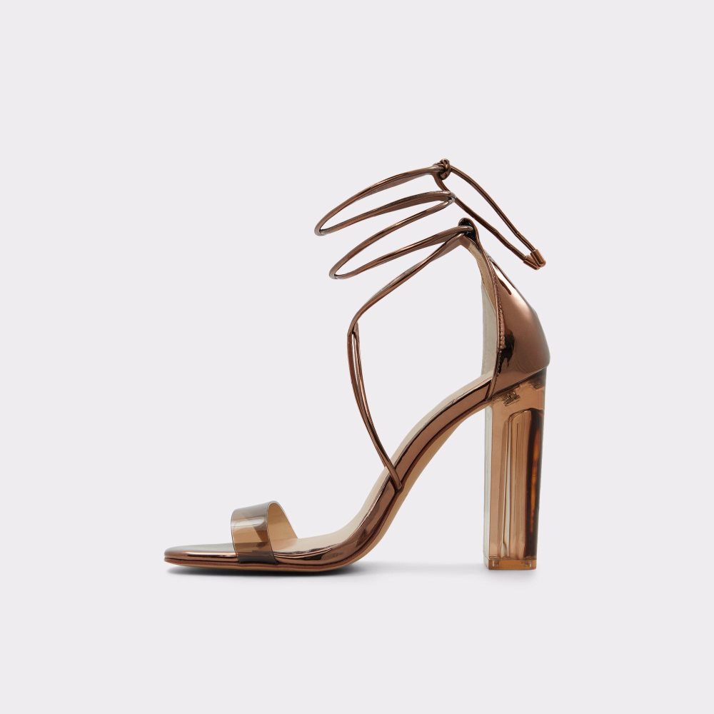 Aldo Onardonia Strappy heeled sandal Sandalet Kadın Kahverengi | IOLQ47592