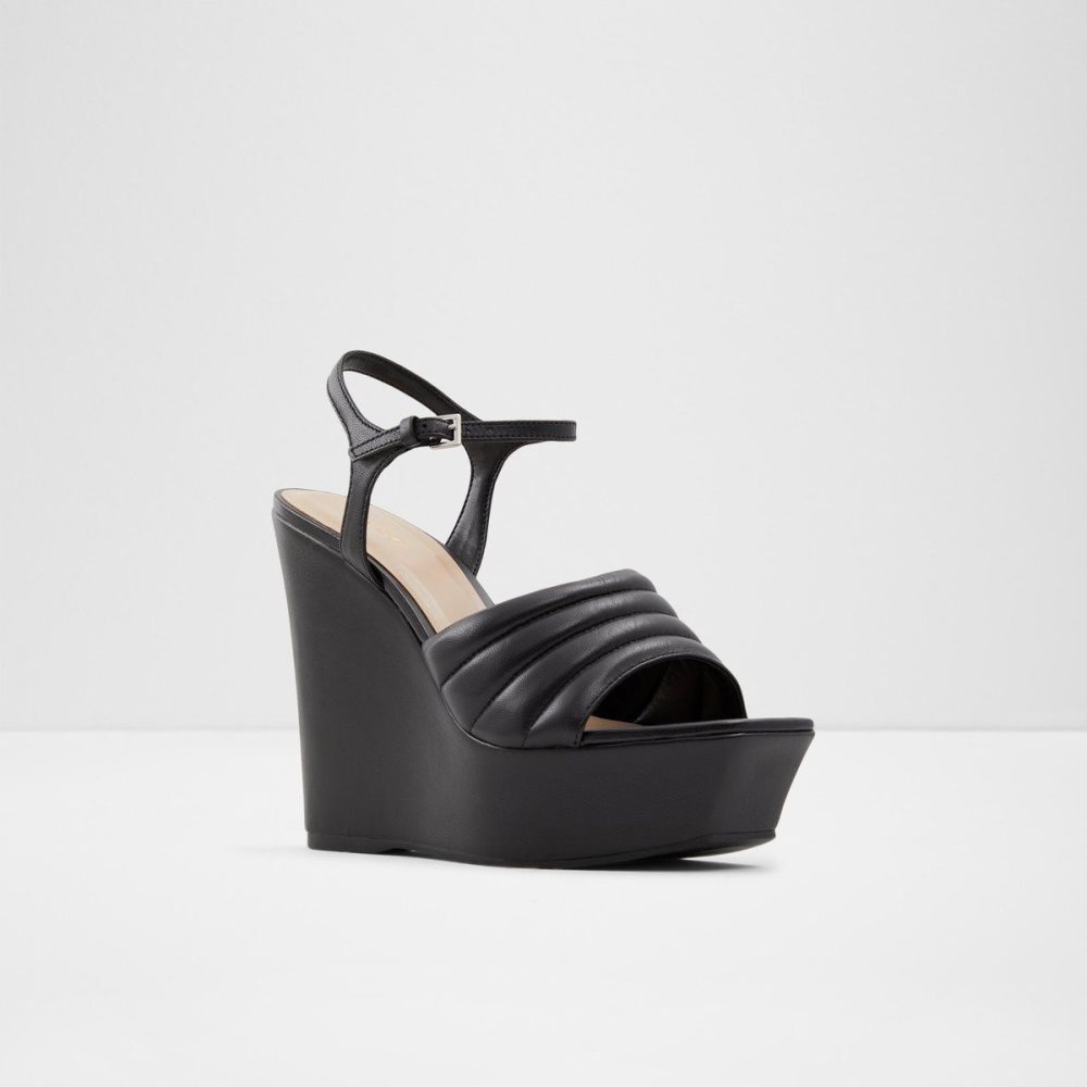 Aldo Parri Heeled sandal - Wedge heel Sandalet Kadın Siyah | IWNK42530