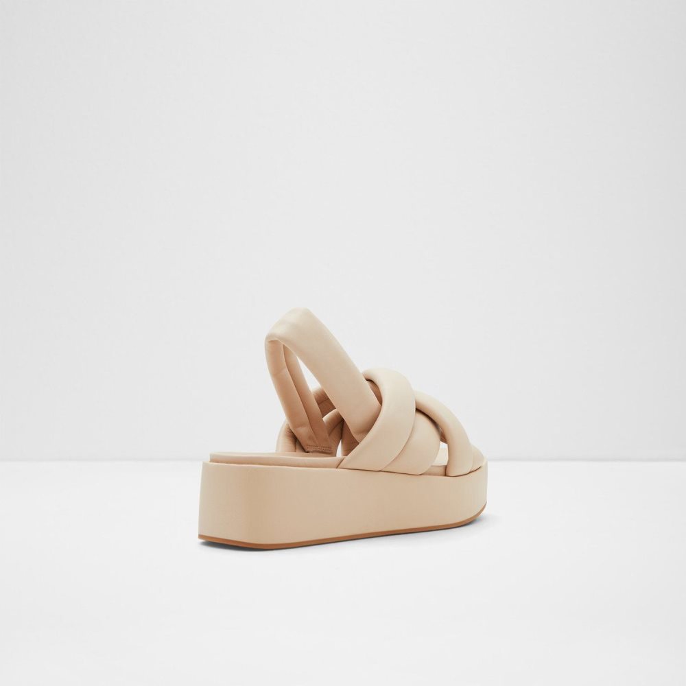 Aldo Phoebie Sling back sandal - Platform Sandalet Kadın Bej Rengi | BNEZ28413