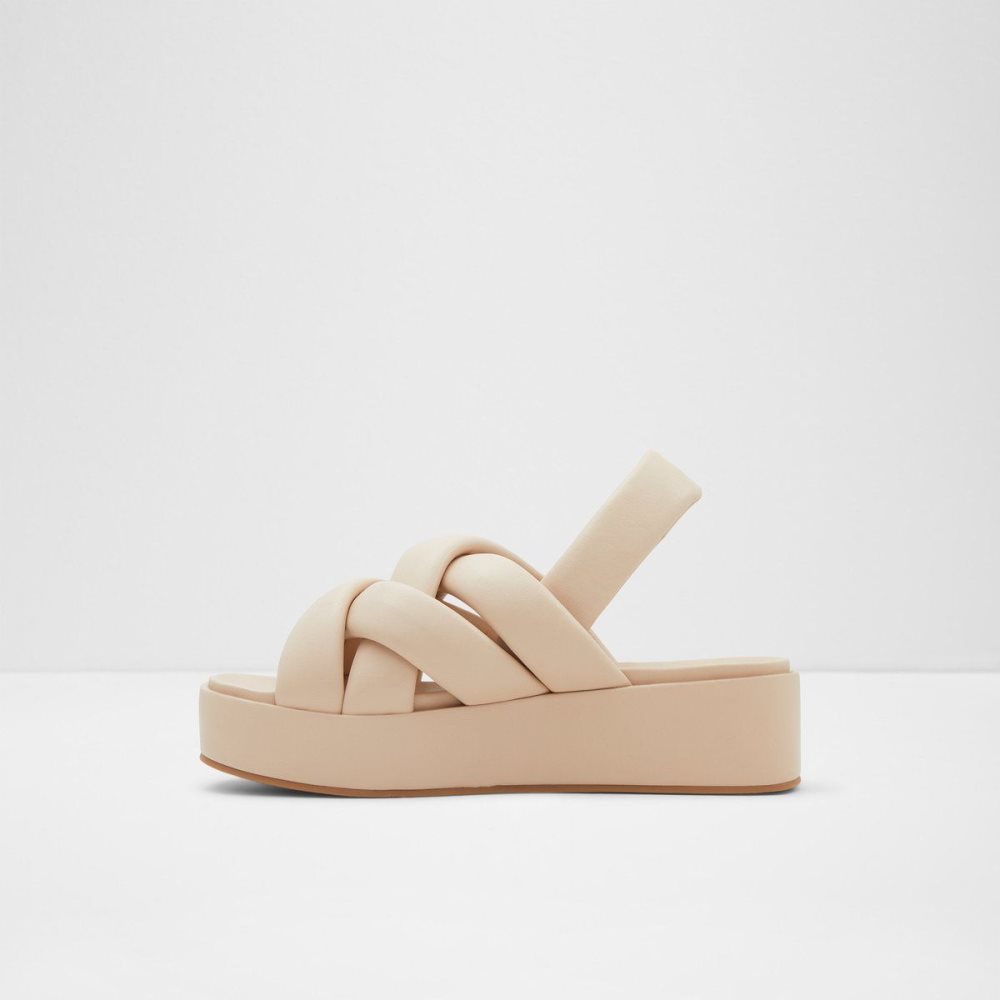 Aldo Phoebie Sling back sandal - Platform Sandalet Kadın Bej Rengi | BNEZ28413