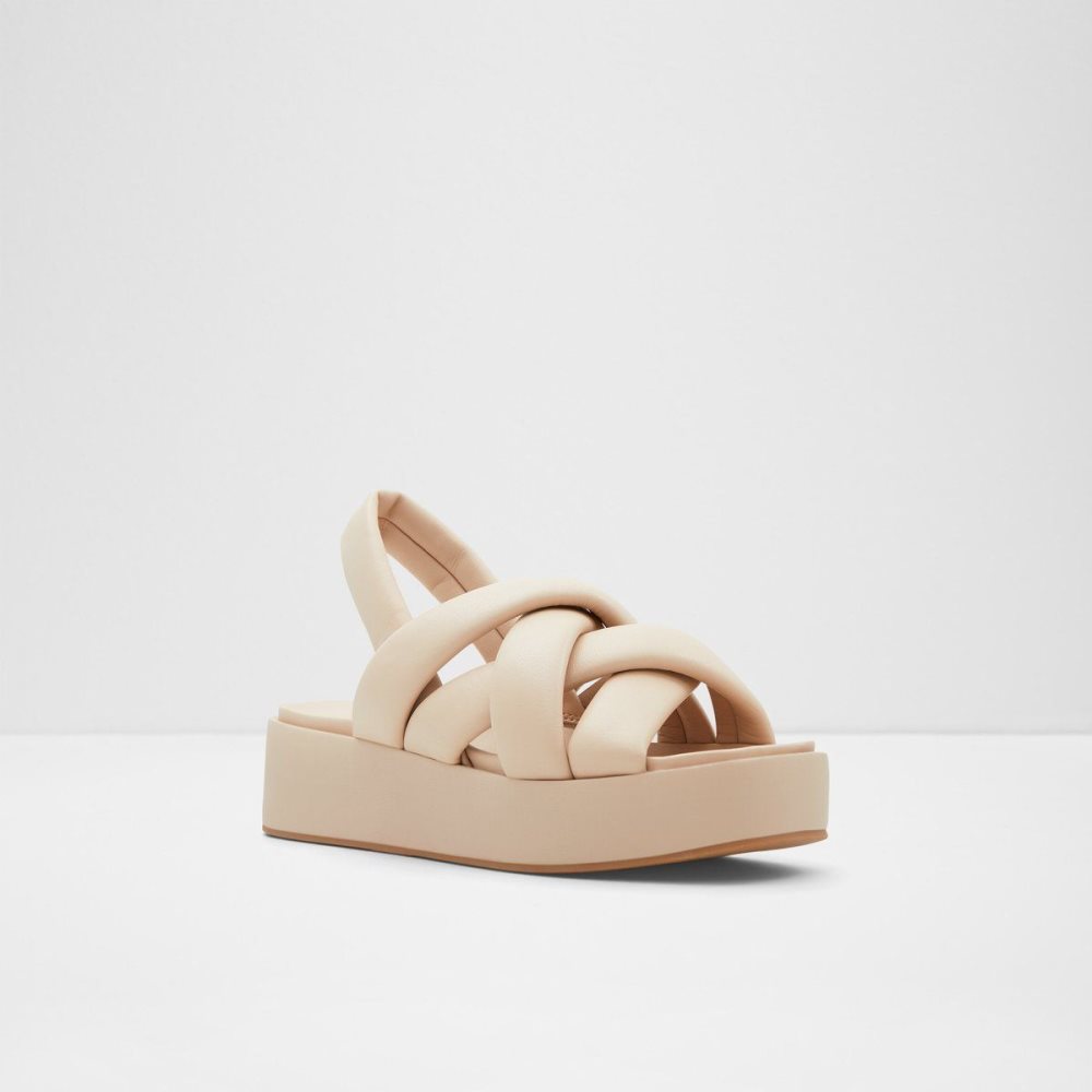 Aldo Phoebie Sling back sandal - Platform Sandalet Kadın Bej Rengi | BNEZ28413