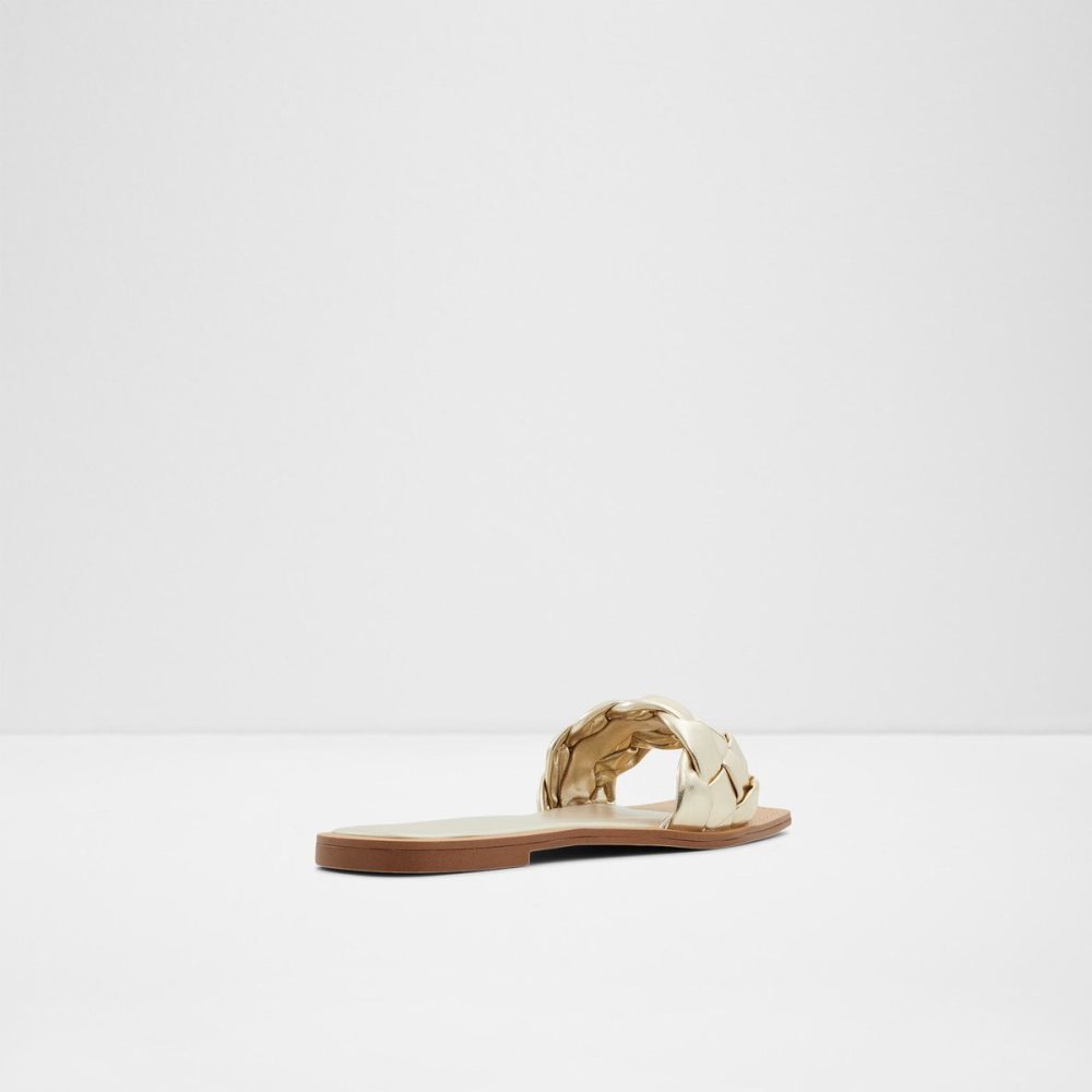 Aldo Poets Slide sandal Sandalet Kadın Altın | MYGU96235