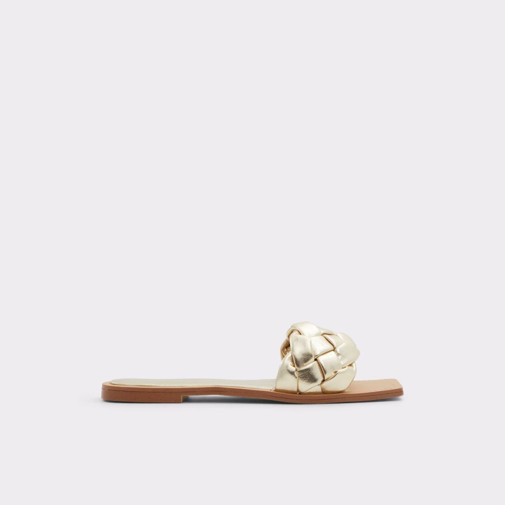 Aldo Poets Slide sandal Sandalet Kadın Altın | MYGU96235