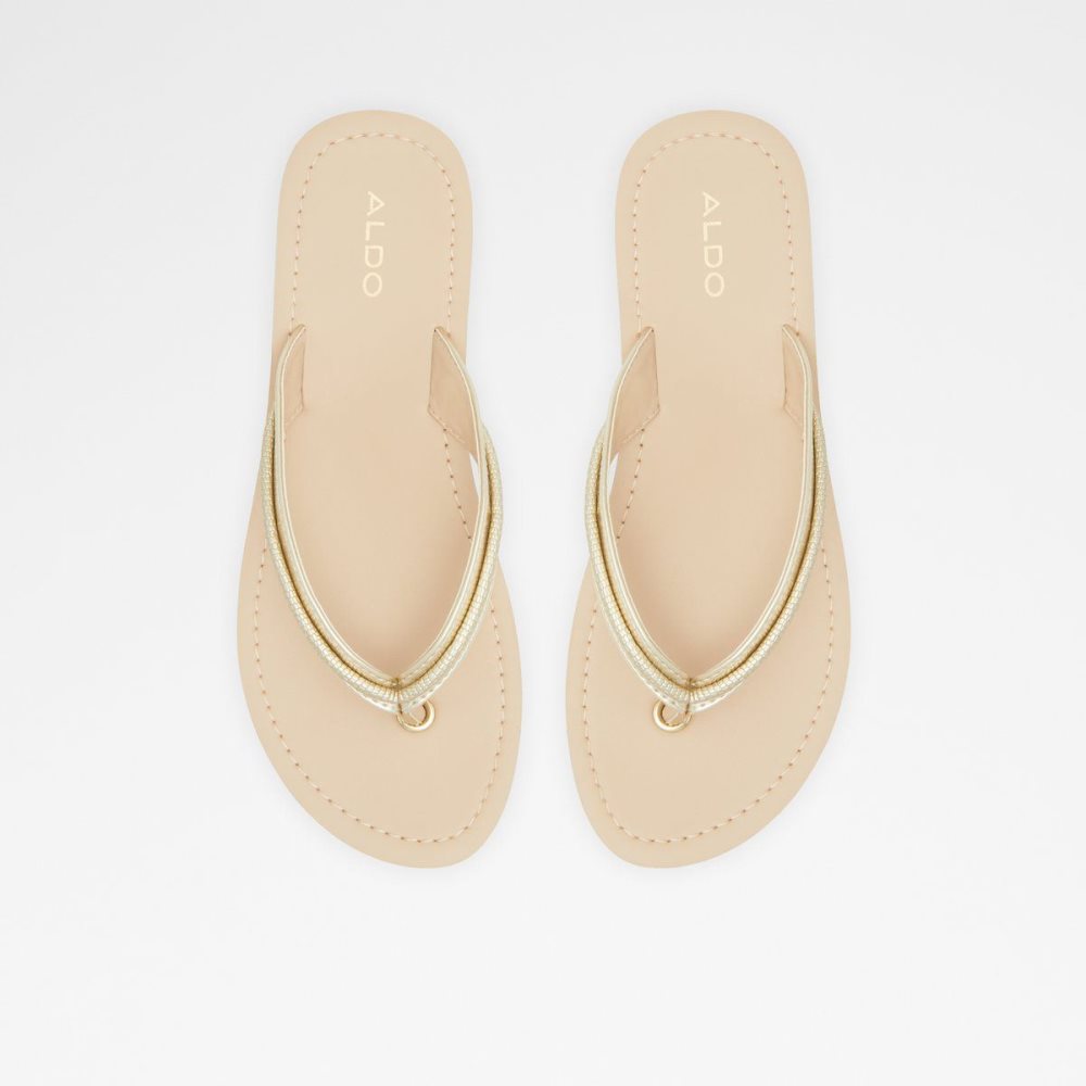 Aldo Polo Flip flops Sandalet Kadın Champagne | PRCG59168