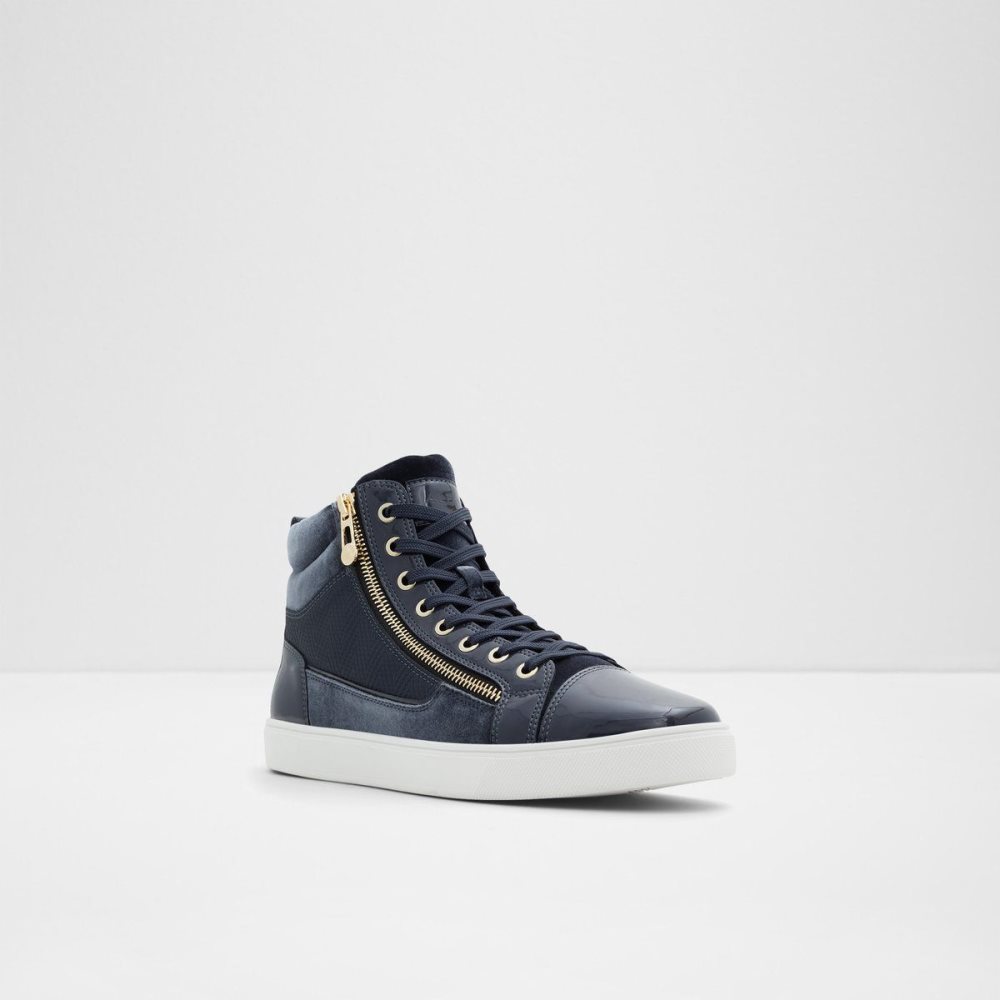 Aldo Popstar High top sneaker - Cup sole Spor Ayakkabı Erkek Lacivert | JQUY39754