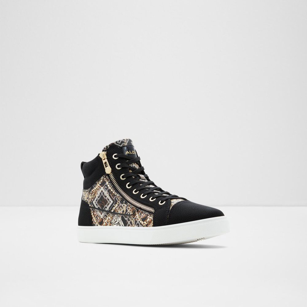 Aldo Popstar High top sneaker - Cup sole Spor Ayakkabı Erkek Siyah | UAVC89016