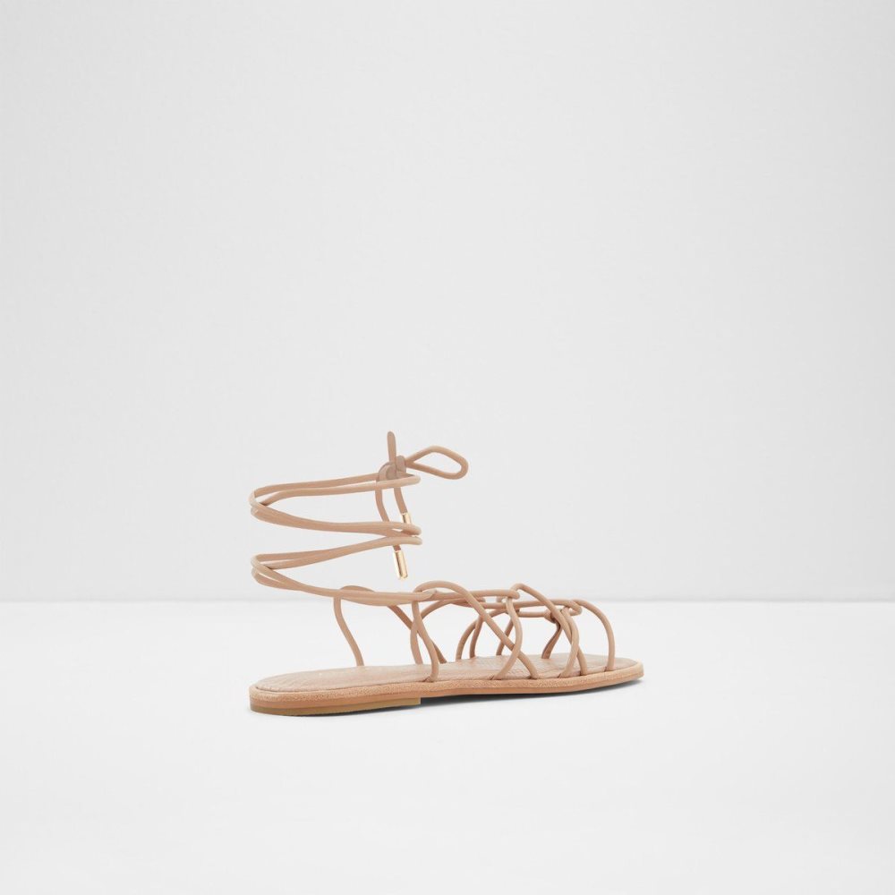 Aldo Posey Strappy flat sandal Sandalet Kadın Bej Rengi | QKUV73640