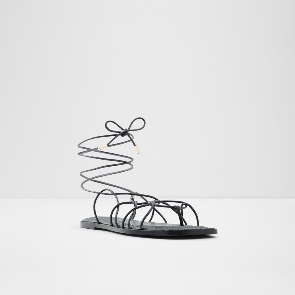 Aldo Posey Strappy flat sandal Sandalet Kadın Siyah | JBWY13284