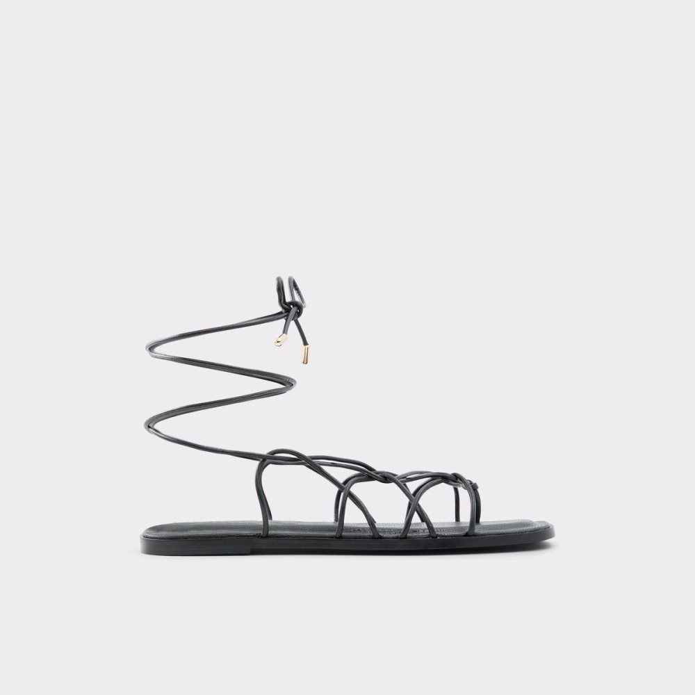 Aldo Posey Strappy flat sandal Sandalet Kadın Siyah | JBWY13284