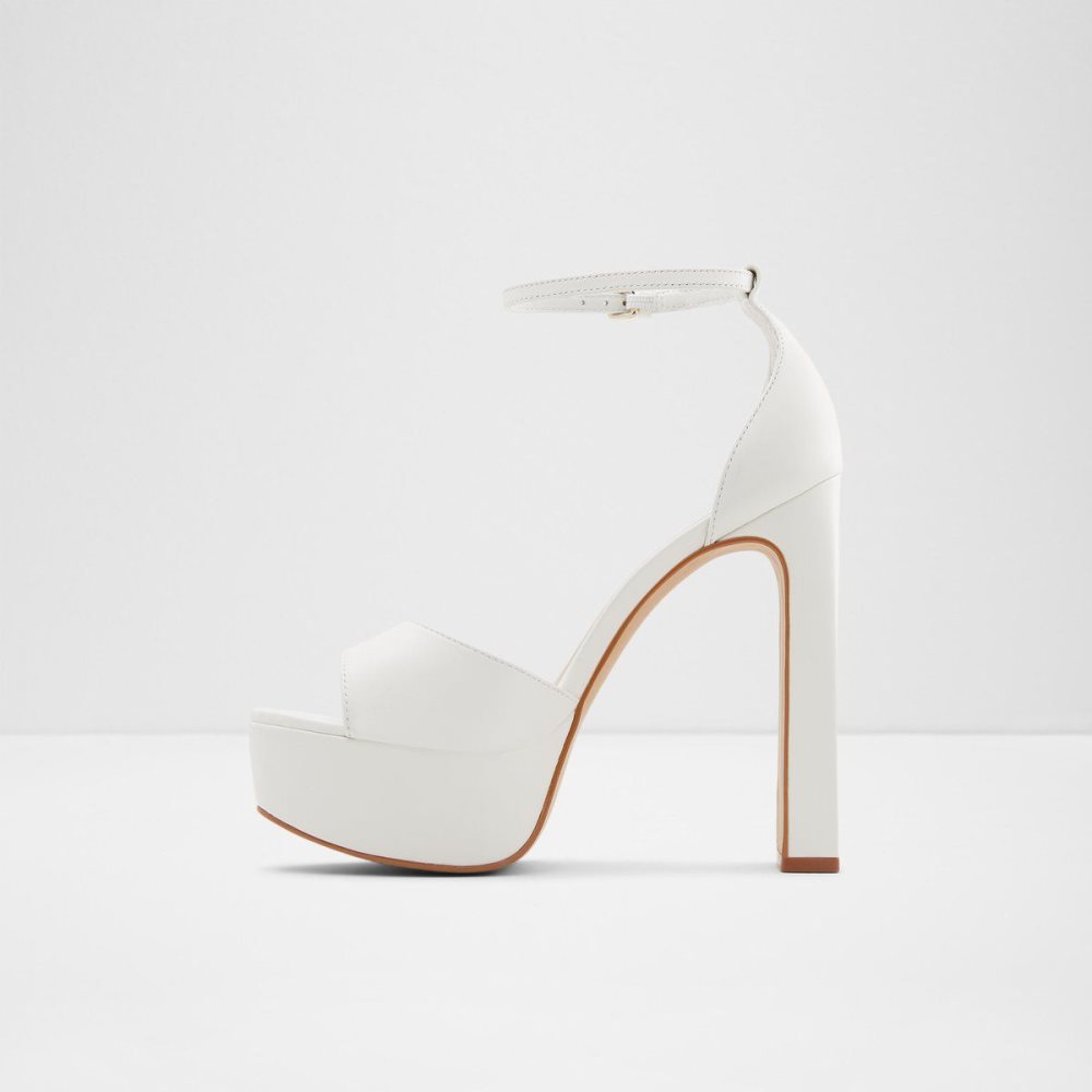 Aldo Posh High heel sandal - Block heel Platform Ayakkabı Kadın Beyaz | MJNF67082