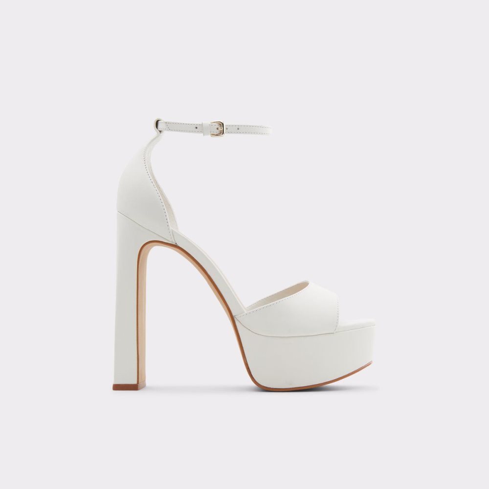 Aldo Posh High heel sandal - Block heel Platform Ayakkabı Kadın Beyaz | MJNF67082