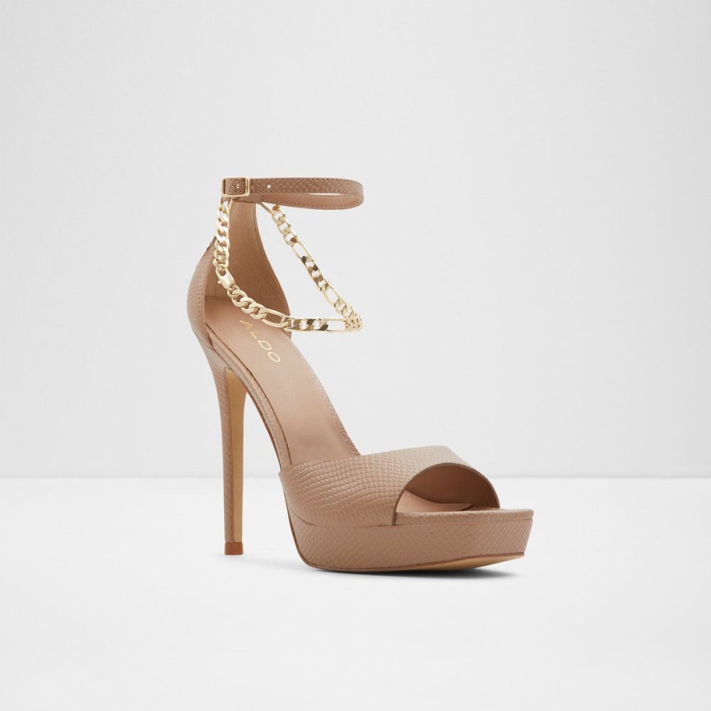 Aldo Prisilla Heeled sandal - Stiletto heel Platform Ayakkabı Kadın Bej Rengi | RXAD63278