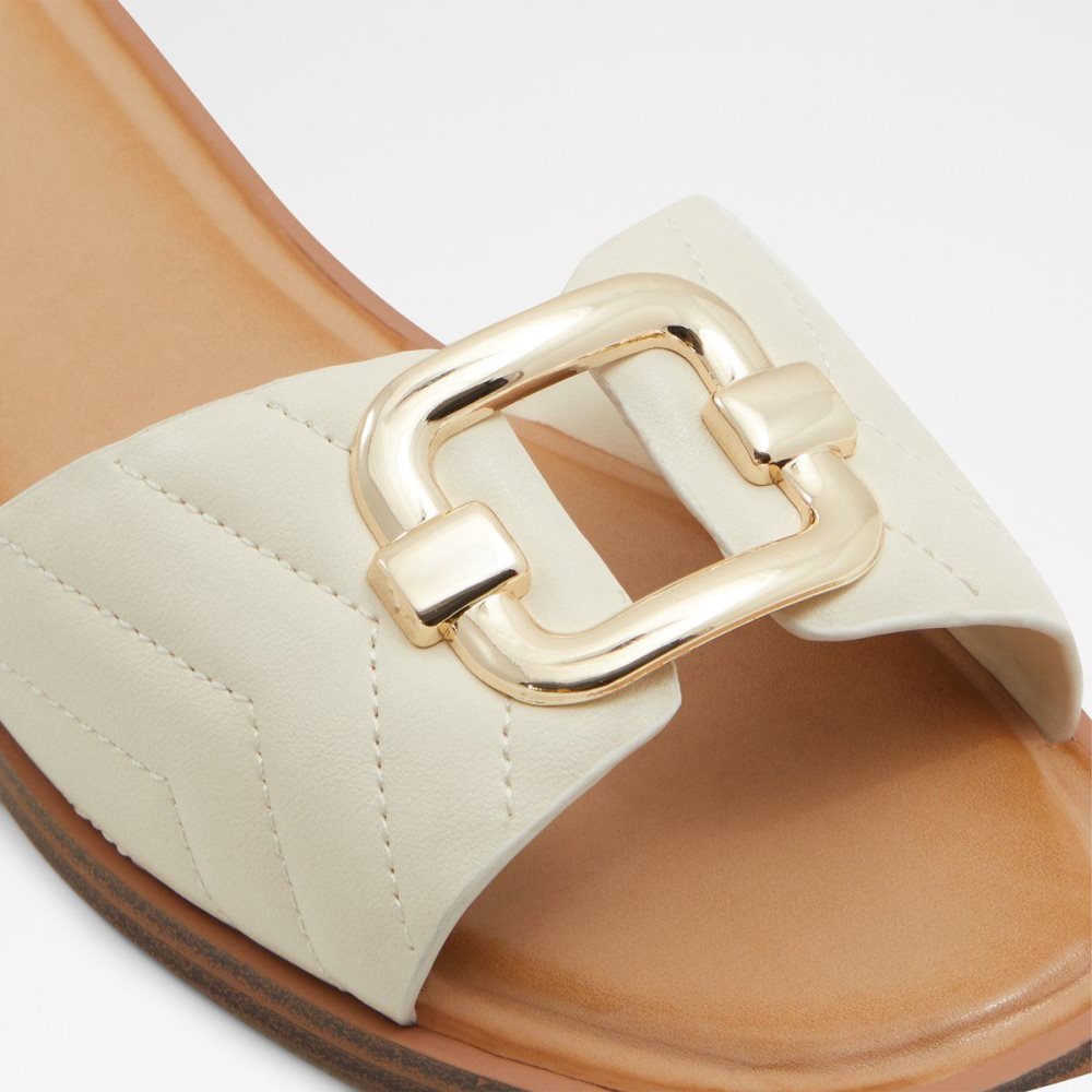 Aldo Qelajar Slide sandal Sandalet Kadın Beyaz | VZXA28713