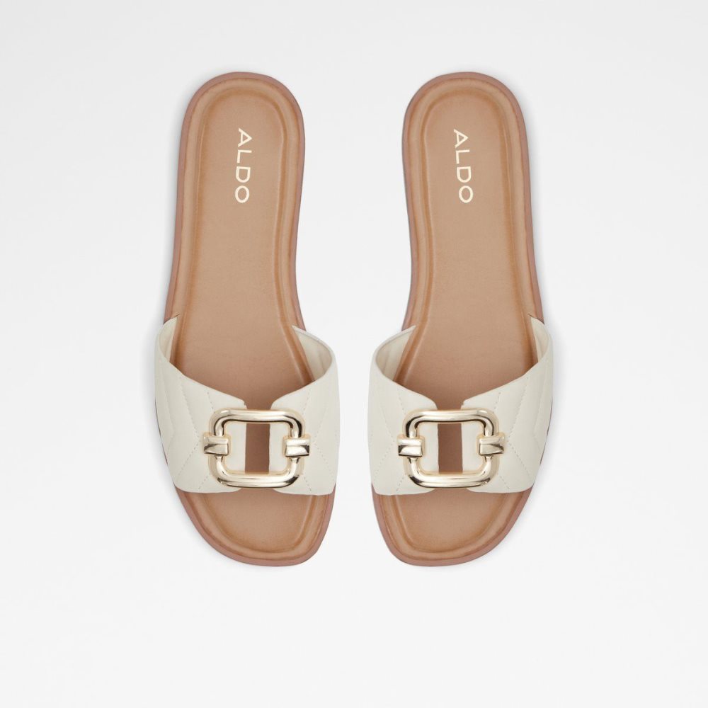 Aldo Qelajar Slide sandal Sandalet Kadın Beyaz | VZXA28713