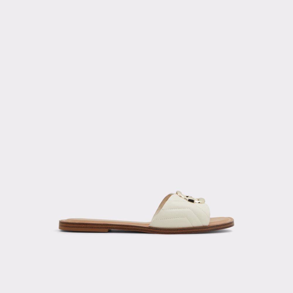 Aldo Qelajar Slide sandal Sandalet Kadın Beyaz | VZXA28713