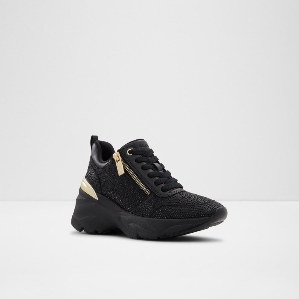 Aldo Quartz Jogger Sole Sneaker - Wedge heel Spor Ayakkabı Kadın Siyah | XVHE05328