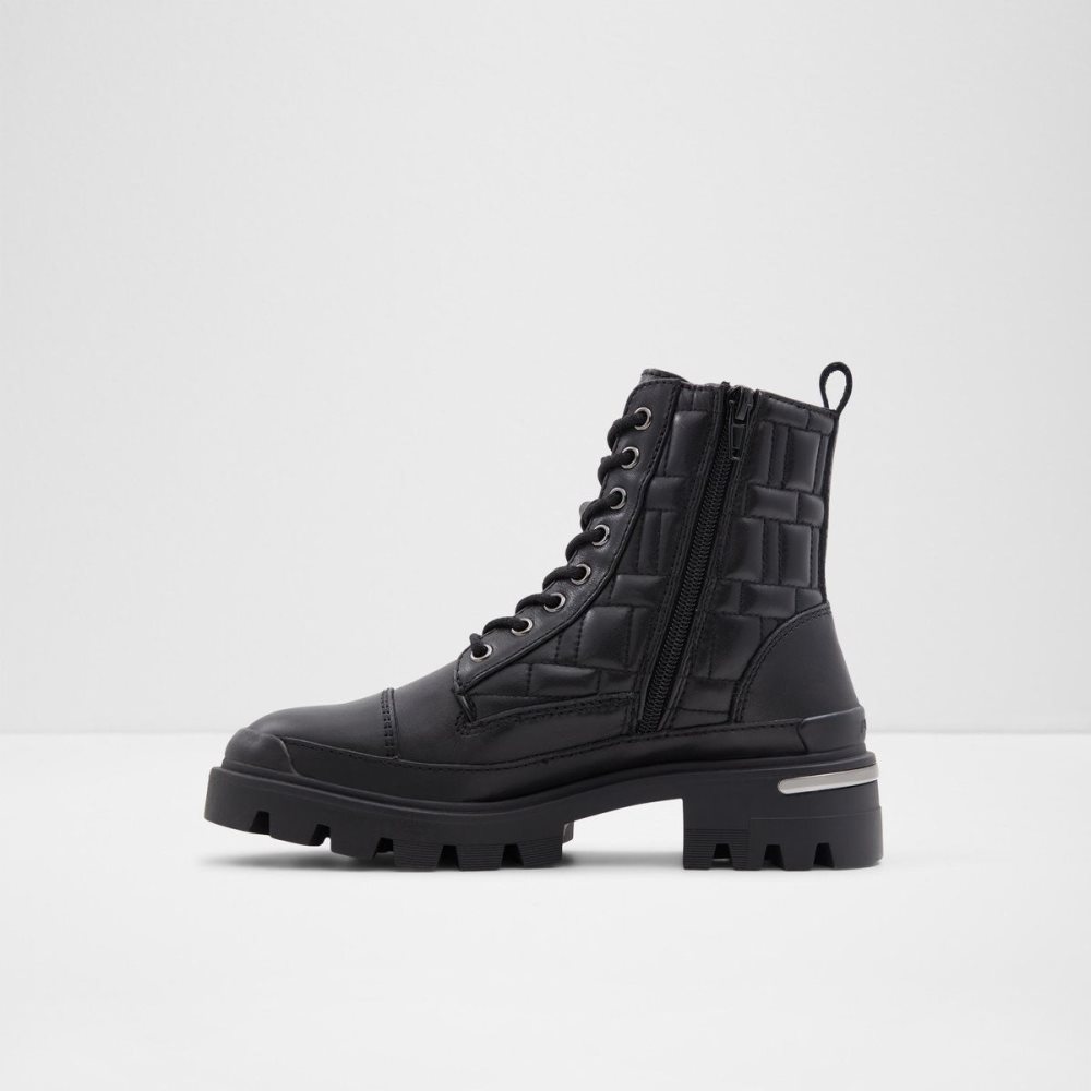 Aldo Quilt Combat boots - Lug sole Savaş botları Kadın Siyah | QABR67913