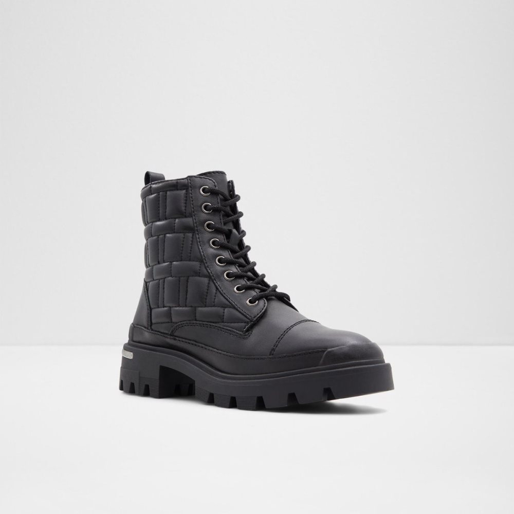 Aldo Quilt Combat boots - Lug sole Savaş botları Kadın Siyah | QABR67913