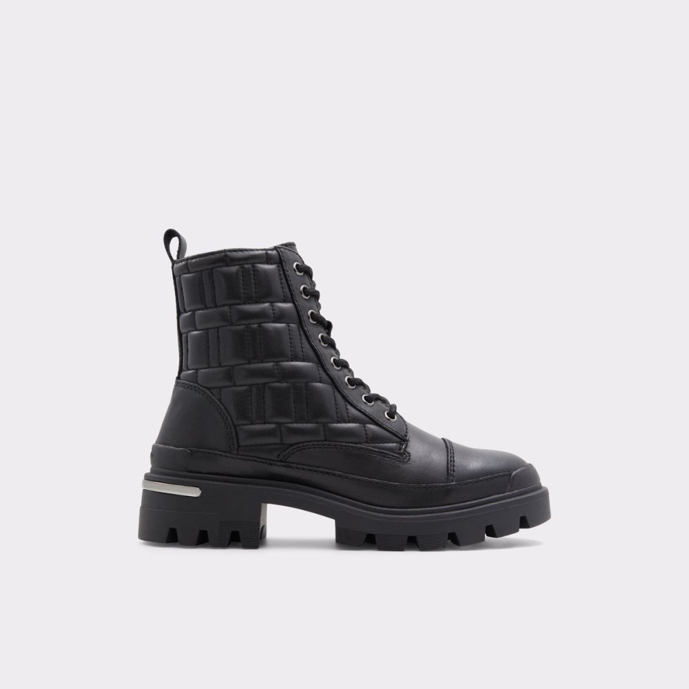 Aldo Quilt Combat boots - Lug sole Savaş botları Kadın Siyah | QABR67913