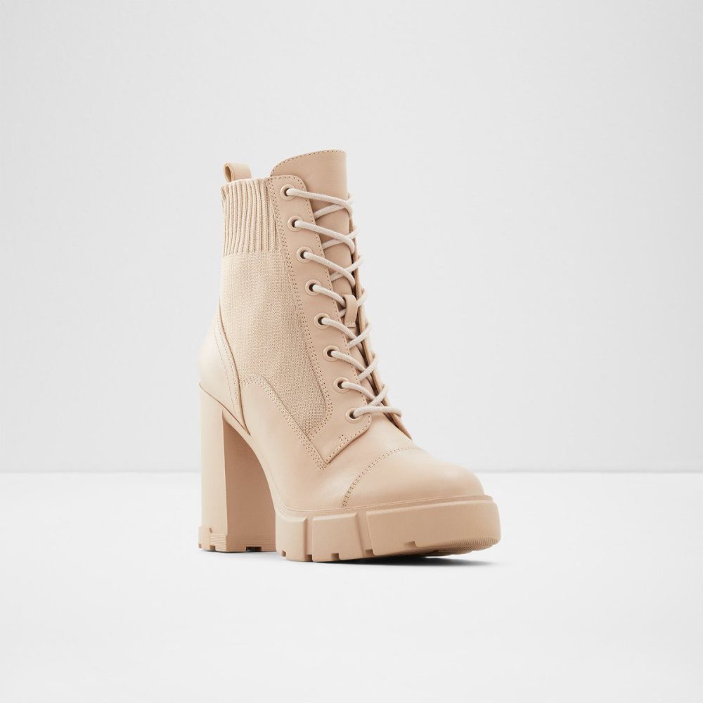 Aldo Rebel Combat ankle boot - Lug sole Savaş botları Kadın Bej Rengi | MKPL47396