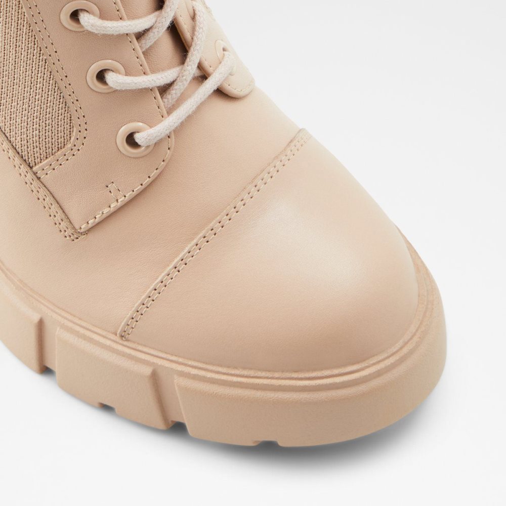 Aldo Rebel Combat ankle boot - Lug sole Savaş botları Kadın Bej Rengi | MKPL47396