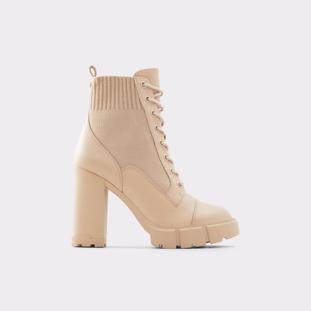 Aldo Rebel Combat ankle boot - Lug sole Savaş botları Kadın Bej Rengi | MKPL47396