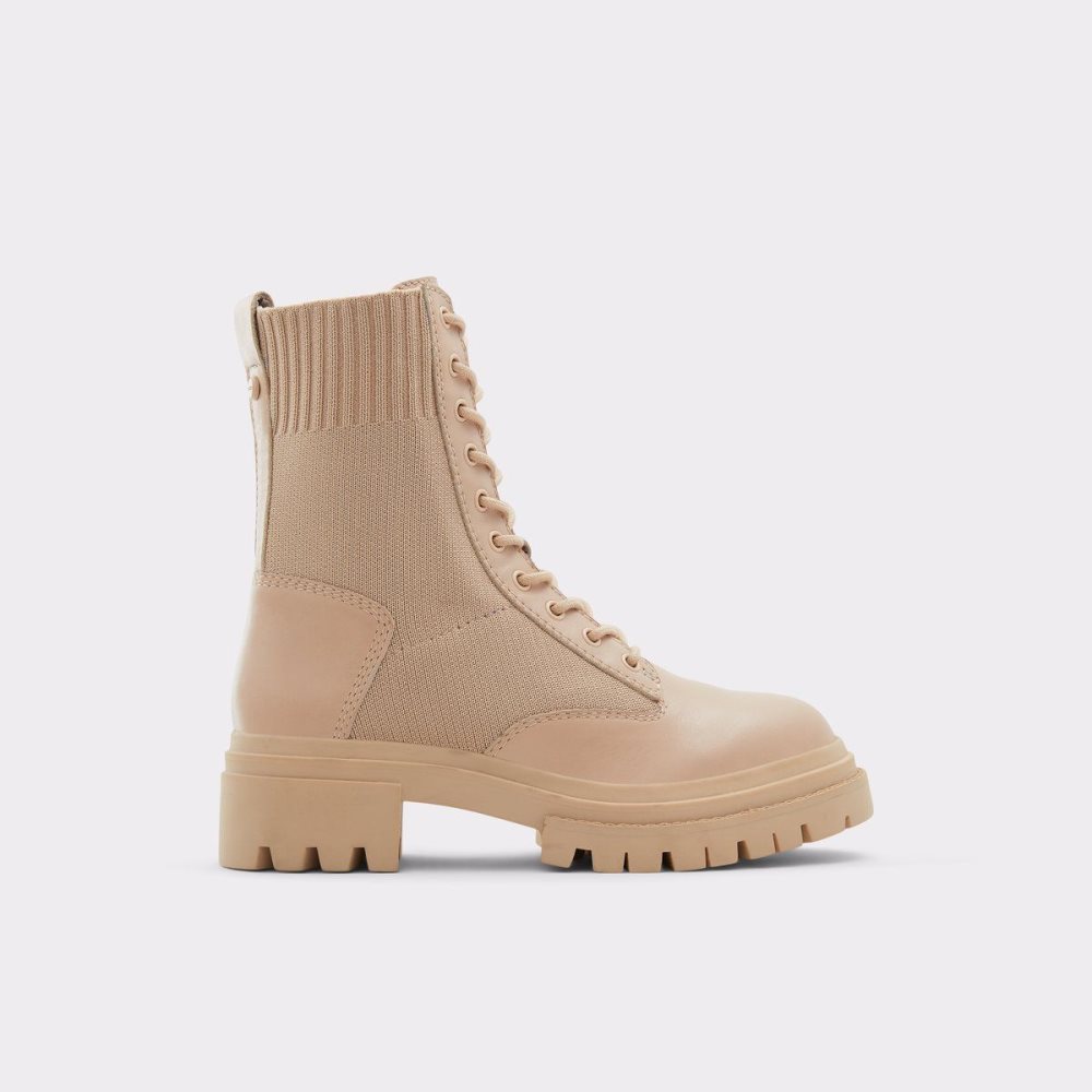 Aldo Reflow Combat ankle boot - Lug sole Savaş botları Kadın Bej Rengi | KOGA65824