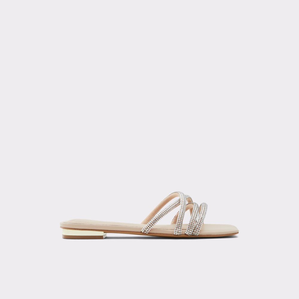 Aldo Rossie Slide sandal Sandalet Kadın Açık Bej Rengi | JQBL62197