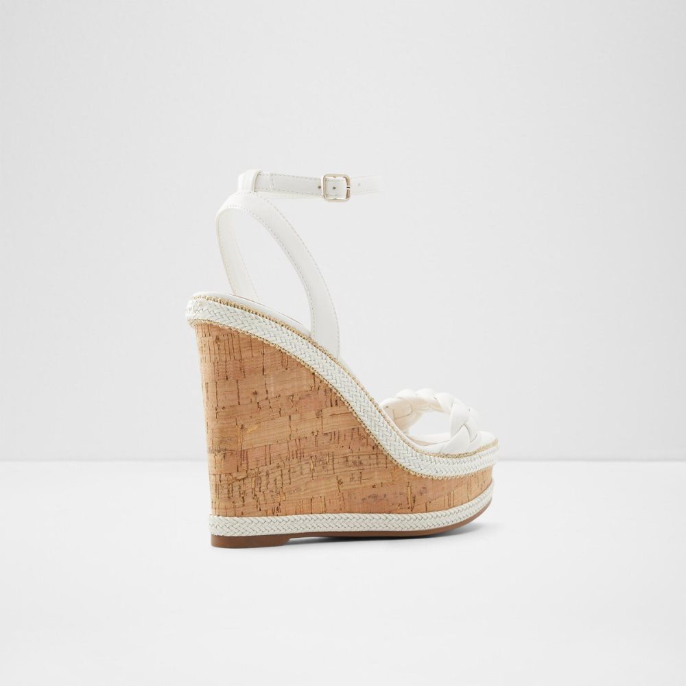 Aldo Saluth Wedge sandal - Wedge heel Sandalet Kadın Beyaz | QSWO41386