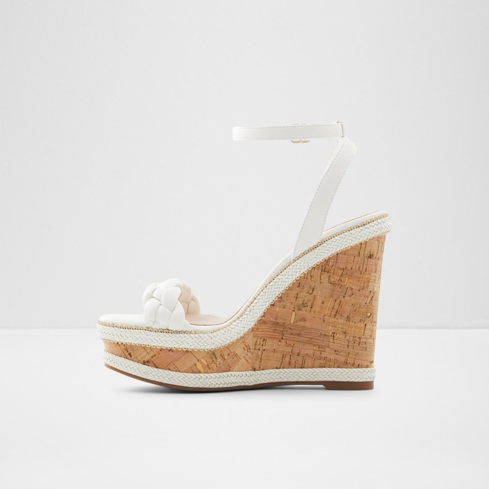 Aldo Saluth Wedge sandal - Wedge heel Sandalet Kadın Beyaz | QSWO41386