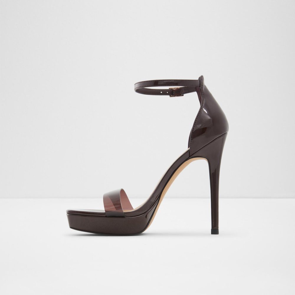 Aldo Scarlett High heel sandal - Stiletto heel Platform Ayakkabı Kadın Koyu Kahverengi | NUTK94016