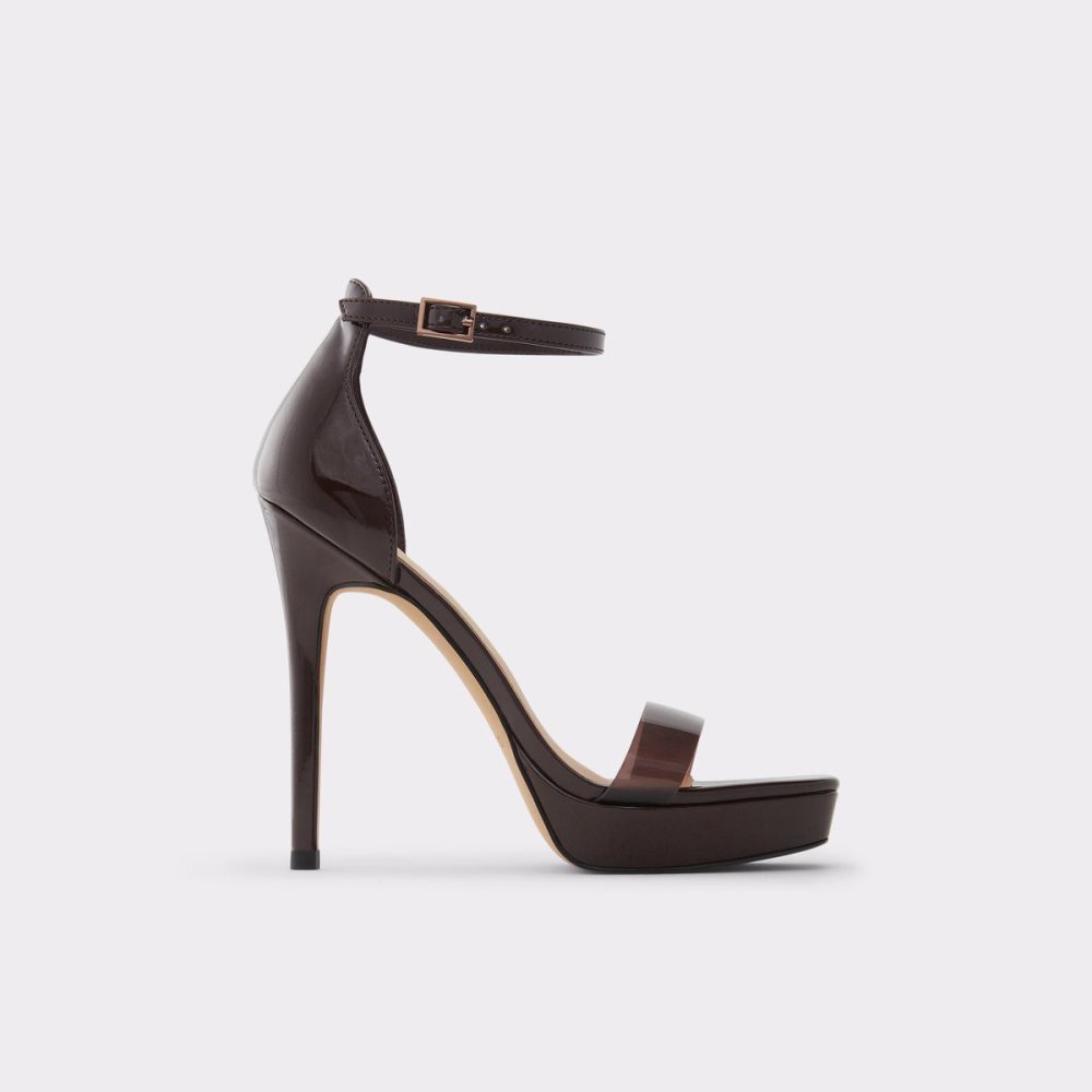 Aldo Scarlett High heel sandal - Stiletto heel Platform Ayakkabı Kadın Koyu Kahverengi | NUTK94016