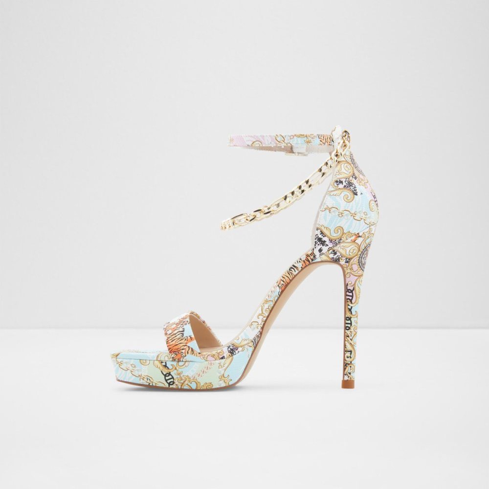 Aldo Scarlettchain Heeled sandal - Stiletto heel Platform Ayakkabı Kadın Renkli | CNSK92367