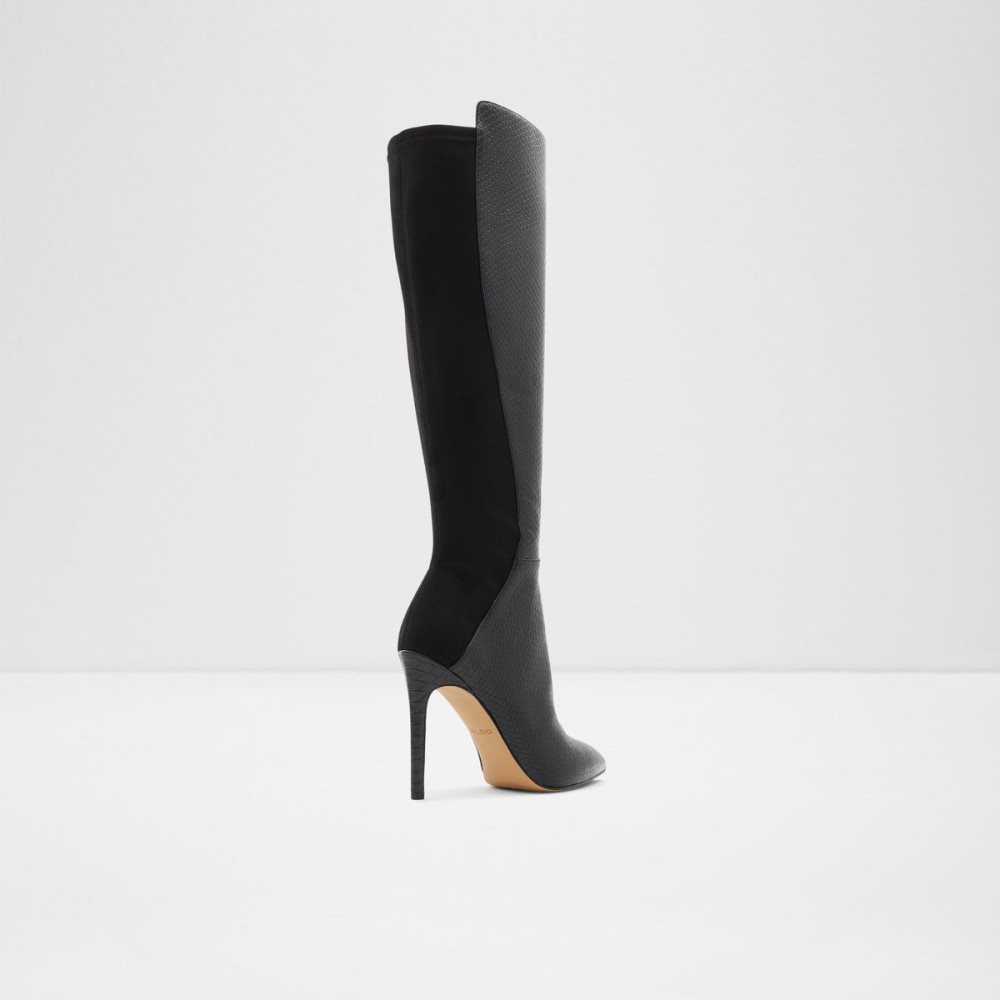 Aldo Sophialaan Knee-high boot - Stiletto heel Bot Kadın Siyah Yılan | MRDY91564