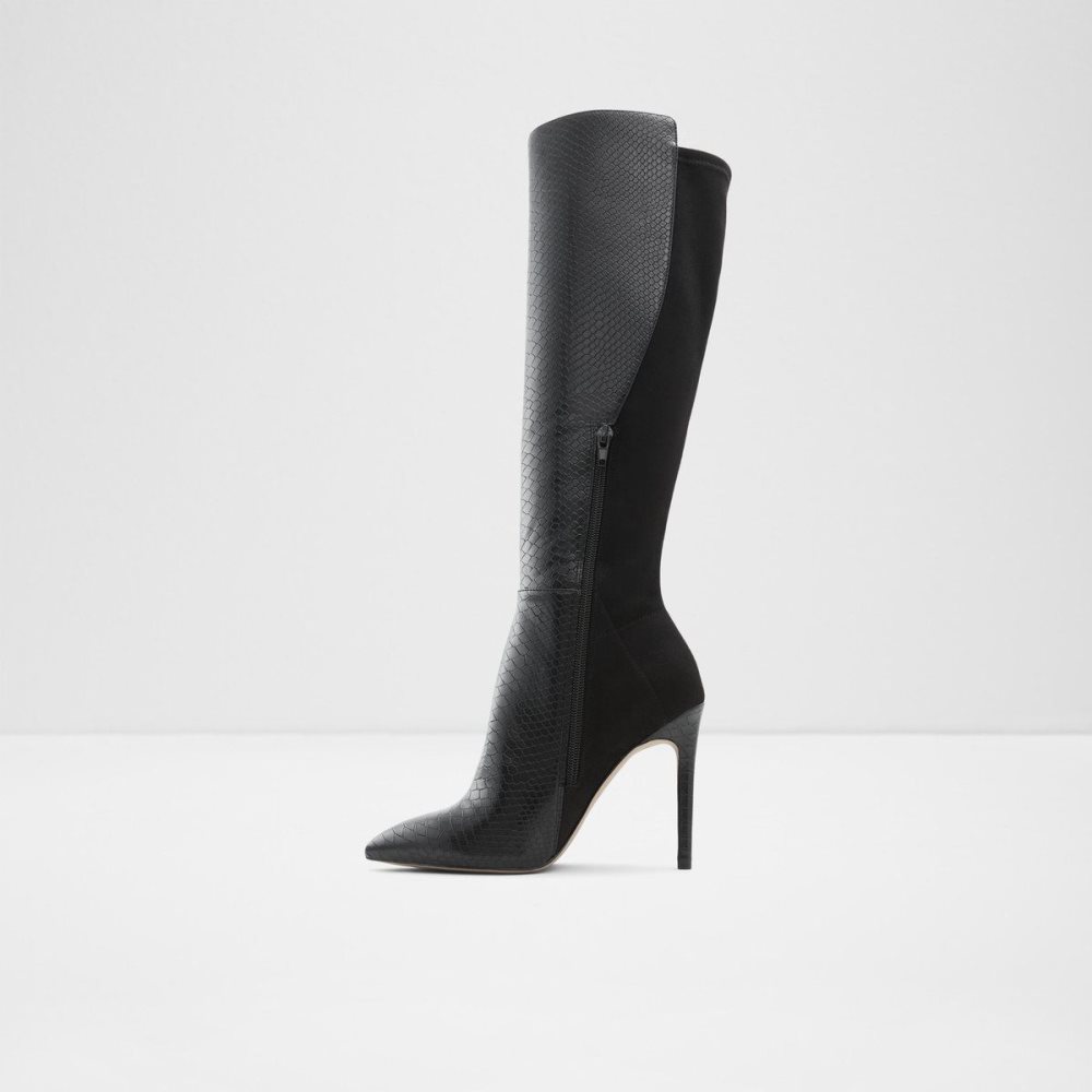 Aldo Sophialaan Knee-high boot - Stiletto heel Bot Kadın Siyah Yılan | MRDY91564