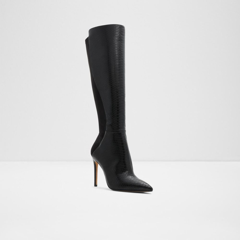 Aldo Sophialaan Knee-high boot - Stiletto heel Bot Kadın Siyah Yılan | MRDY91564