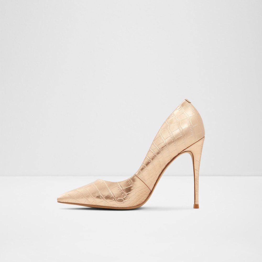 Aldo Stessy_ High heel shoe - Stiletto heel Topuklu Ayakkabılar Kadın Pembe Altın | CFDU26089