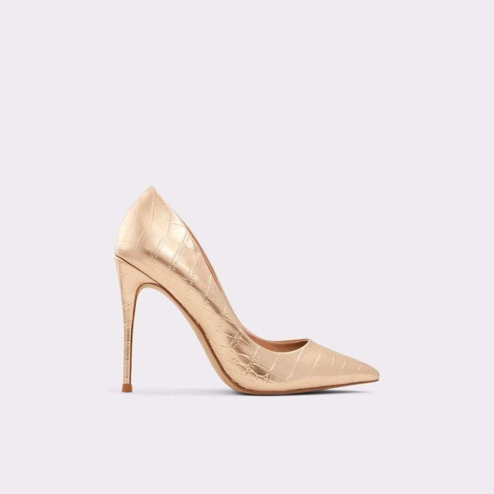 Aldo Stessy_ High heel shoe - Stiletto heel Topuklu Ayakkabılar Kadın Pembe Altın | CFDU26089