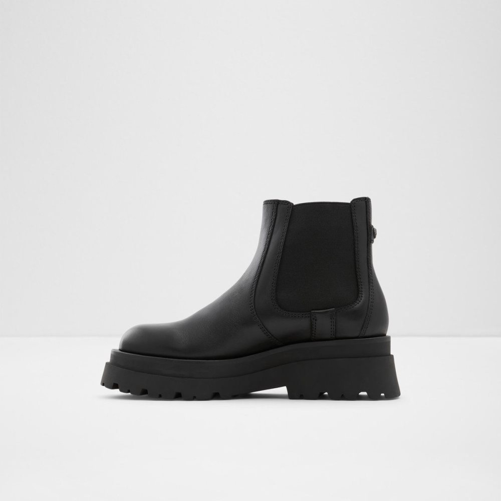 Aldo Stompd Chelsea boot - Lug sole Chelsea Bot Kadın Siyah | NQPY86032