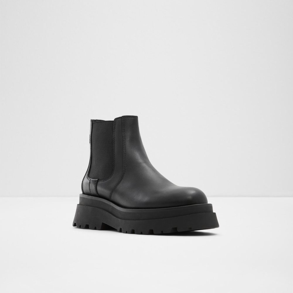 Aldo Stompd Chelsea boot - Lug sole Chelsea Bot Kadın Siyah | NQPY86032