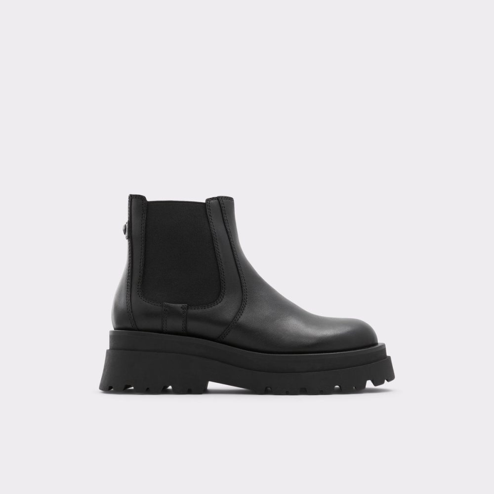 Aldo Stompd Chelsea boot - Lug sole Chelsea Bot Kadın Siyah | NQPY86032