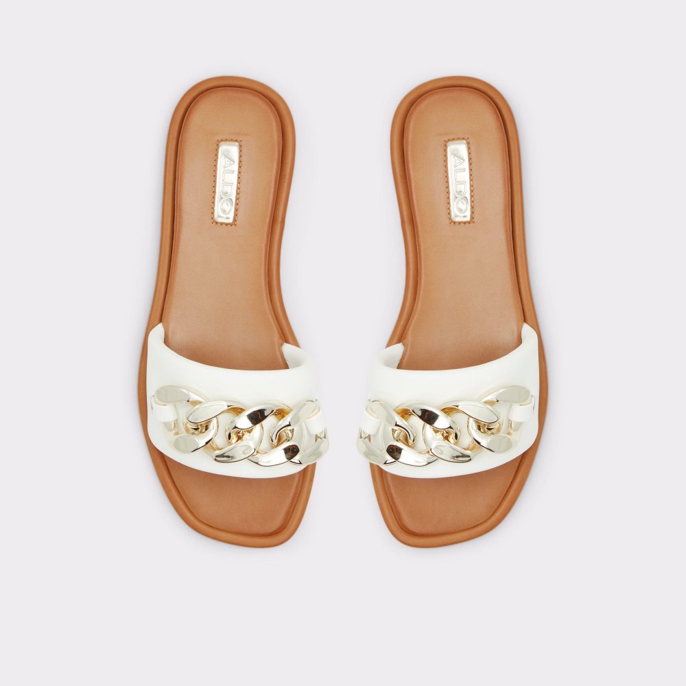 Aldo Sydling Slide sandal Sandalet Kadın Beyaz | UEJV23910