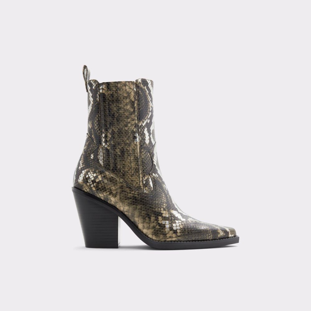 Aldo Talladega Western boot Perfect Pairings Kadın Haki | ZQAU58906