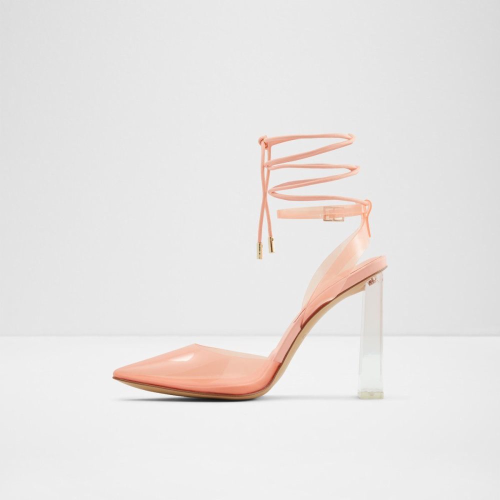 Aldo Tilah Strappy heeled shoe - Block heel Topuklu Ayakkabılar Kadın Açık Turuncu | BSON52631